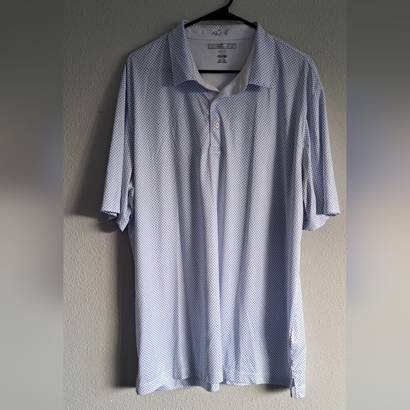 Greg Norman ML 75 Play Dry Golf Shirt Foulard Sublimation Print - Picture 1 of 4